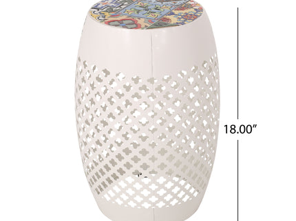 Roswell - Outdoor Side Table With Mosaic Tile Top