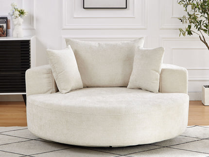Swivel Chair With Rotating Base For Living Room