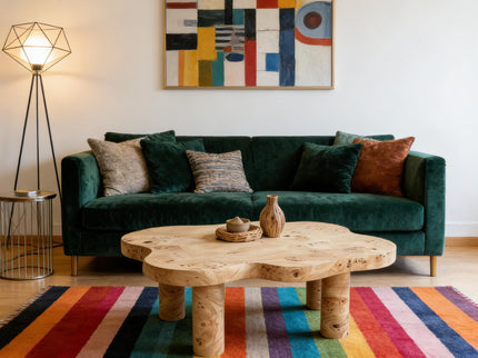 Cloud Shaped Coffee Table With 4 Round Legs