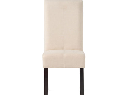 Pertica - Dining Chair Contemporary Design Wood Fabric - Natural