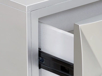 Anson - Console Cabinet - Silver / Champagne