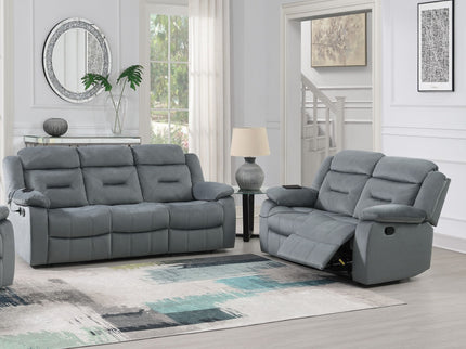 Contemporary Living Room Set With Pillow Arms And Headrest Support