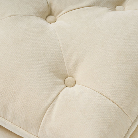 Lofton - Pillow Top Ottoman With Button Tufting - Cream