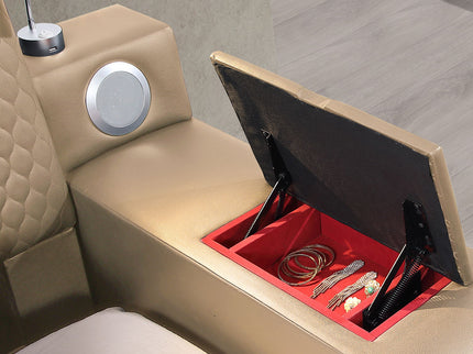 Zoya - Smart Multifunctional Bed, Built In Bluetooth Speakers, USB Charging