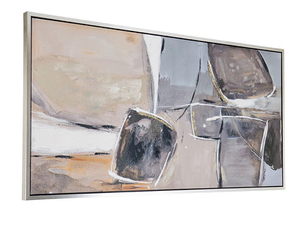 Large Modern Oil Painting, Framed Landscape Wall Art For Living Room Dining Room Office Bedroom - Multicolor