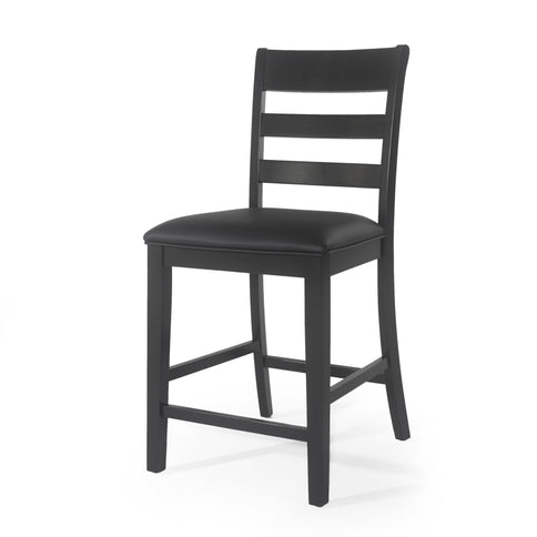 Farmhouse Upholstered Wood Counter Stools