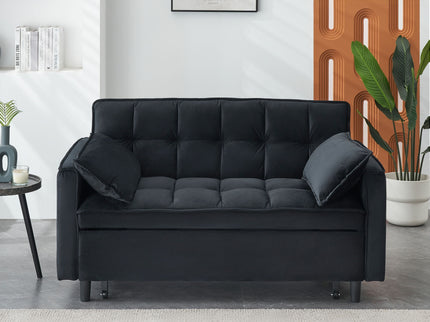 Sofa Bed With Pockets, 3 In 1 Convertible For Living Room