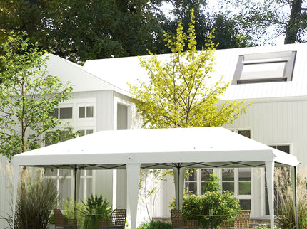 Outsunny - 10' x 19.2' Pop Up Canopy Tent, Heavy Duty Tent For Parties, Outdoor Instant Gazebo Sun Shade Shelter With Carry Bag For Catering, Events, Wedding, Backyard Bbq
