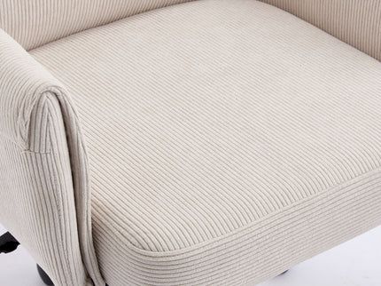 Ergonomic Mid-Back Office Chair With Striped Fabric