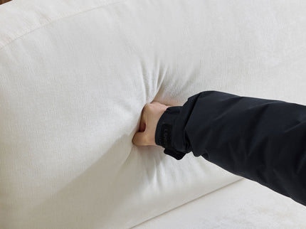 Cloud Sofa With Removable Ruffled Skirt With Ottoman And Flared Arms