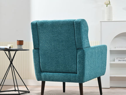 Modern Accent Chair Upholstered Foam Filled Living Room Chairs Comfy Reading Chair Mid-Century Modern Chair With Fabric Lounge Arm Chairs Armchair For Living Room Bedroom