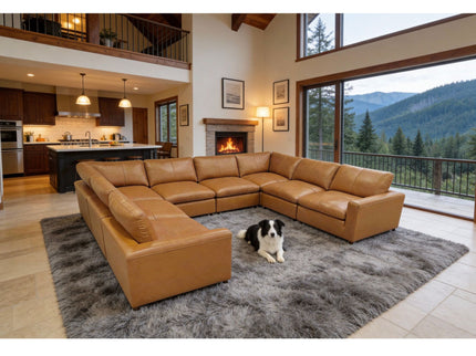 Upholstered Large Seating Modular Design Sectional