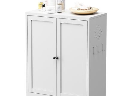 Pantry Cabinet With Adjustable Shelves Freestanding Kitchen Storage Organizer - White
