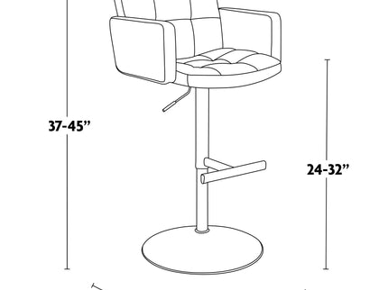 Stout - Contemporary Adjustable Barstool With Swivel