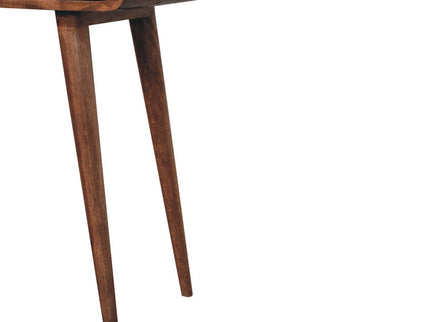 Solid Wood Curved Console Table