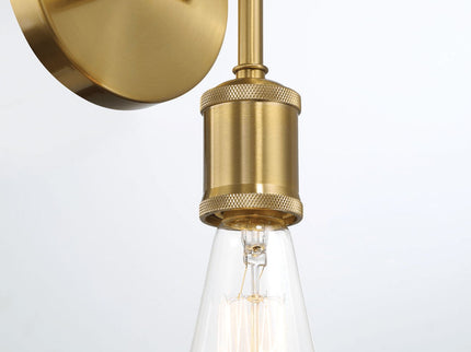 Reverie - Double Lights Bathroom Wall Sconce Over Mirror - Clear / Gold