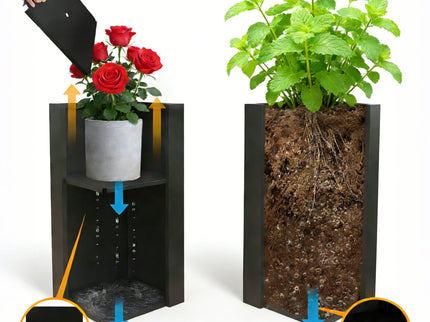Tall Planter Raised Garden Bed With Trellis