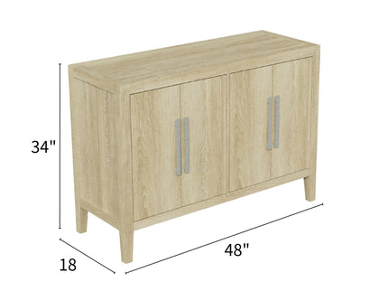 Adeline - 4 Doors Server - Natural Wood Wash