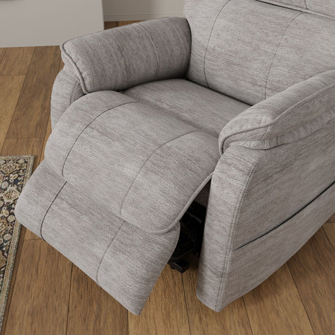 Lucie - Fabric Power Lift Chair - Gray