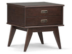 Dark Brown / Side Tables / 2 Drawers