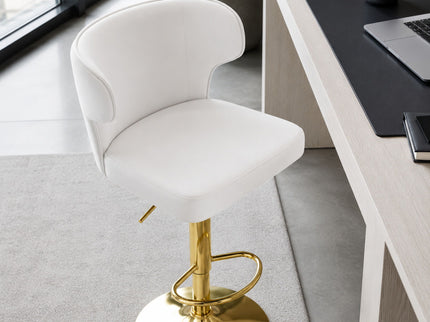 Adjustable Swivel Bar Chair With High Back Support