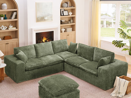 Sectional Sofa With Moveable Ottoman