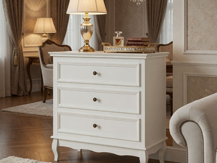 3 Drawer Dresser - White