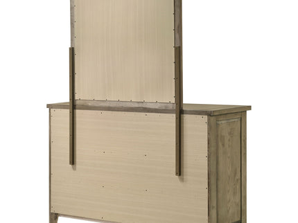 Pelton - 6 Drawer Dresser With Mirror - Oak