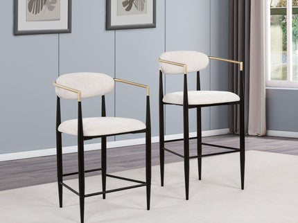 Kirkham - Upholstered Counter (Set of 2) - Beige