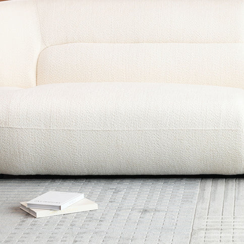Modern Fashion Yp40116W Circular Curve Design Sofa, 4 Seater For Office & Bedroom - White