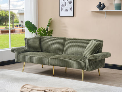 Luxury Foldable Double Sofa Bed With Folding Armrests