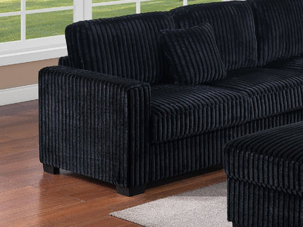 Modern Sectional Set With Cocktail Ottoman