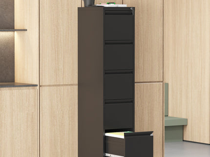 Drawer Metal Locking Vertical File Cabinet With Wheels Heavy Duty Lockable Storage