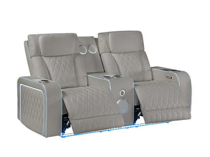 Electra - Power Reclining Set With Power Headrests, Massage And LED Lighting