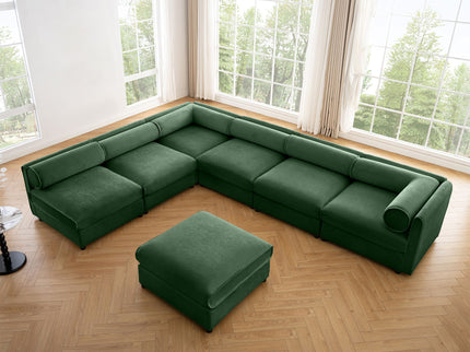 Modern Modular Sectional Sofa With Storag, Contemporary Cylindrical Design