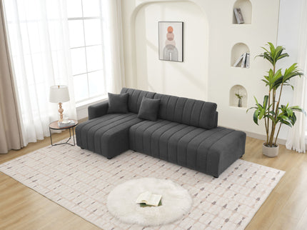 Jessica - Lamb Wool Sectional Sofa With Chaise