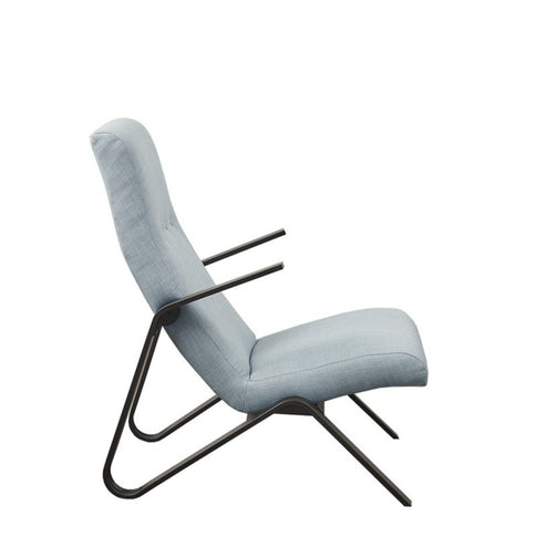 Manhattan - Accent Chair With High Back Support - Light Blue