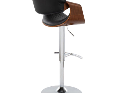 Symphony - Mid Century Modern Adjustable Barstool & Swivel With Rounded T Footrest (Set of 2)