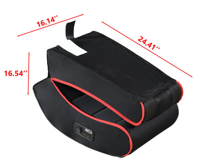 Foldable Gaming Chair With Onboard Speakers, Bluetooth Connection - Black / Red