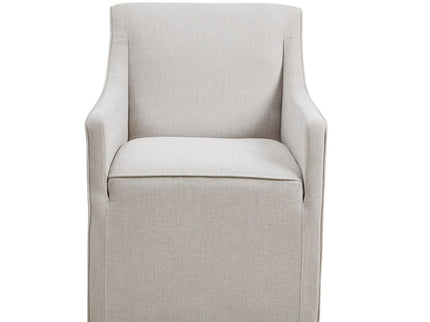 Traditional Skirted Dining Arm Chair
