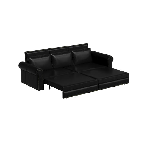 Chesterfield Sofa & Pull Out Bed