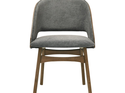 Delmon - Side Chair (Set of 2) - Gray / Walnut