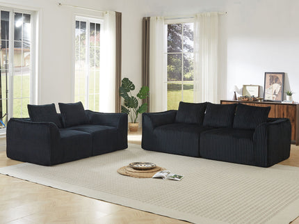 Minimalist Set With Curved Lines & Gently Sloped Backrest