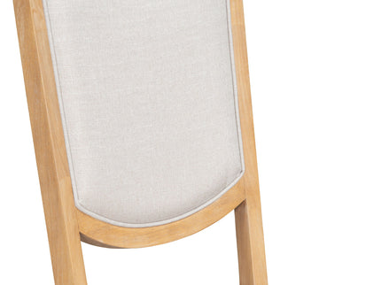 Rectangular Extendable Dining Table Set With 6 Upholstered Chairs
