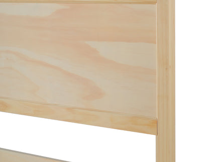 Classic Platform Bed Frame With Panel Headboard