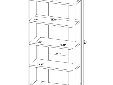 Loomis - 4 Shelf - White / Gray