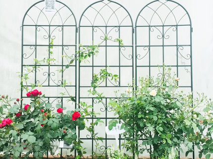Metal Garden Rustproof Trellis For Climbing Plants Outdoor Flower Support