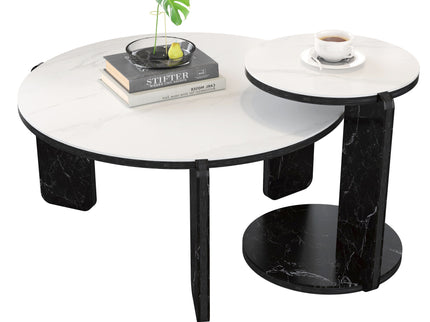 Round Coffee & End Table Set