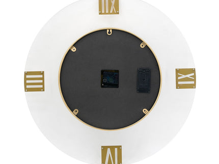 Round Moving Gear Roman Numeral Clock - Multicolor