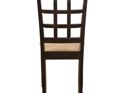 Lattice Back Dining Chair (Set of 2) - Brown